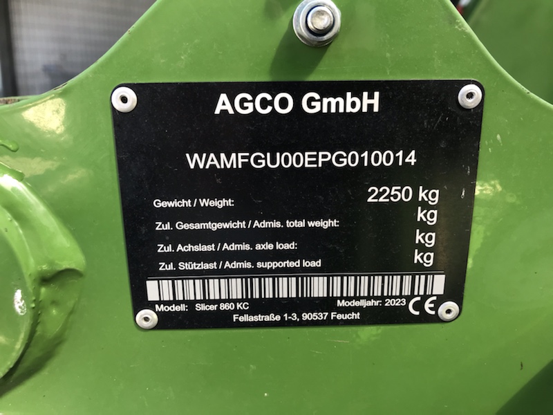 Mähwerk Schmetterling - Slicer 860 KC - BJ 2023